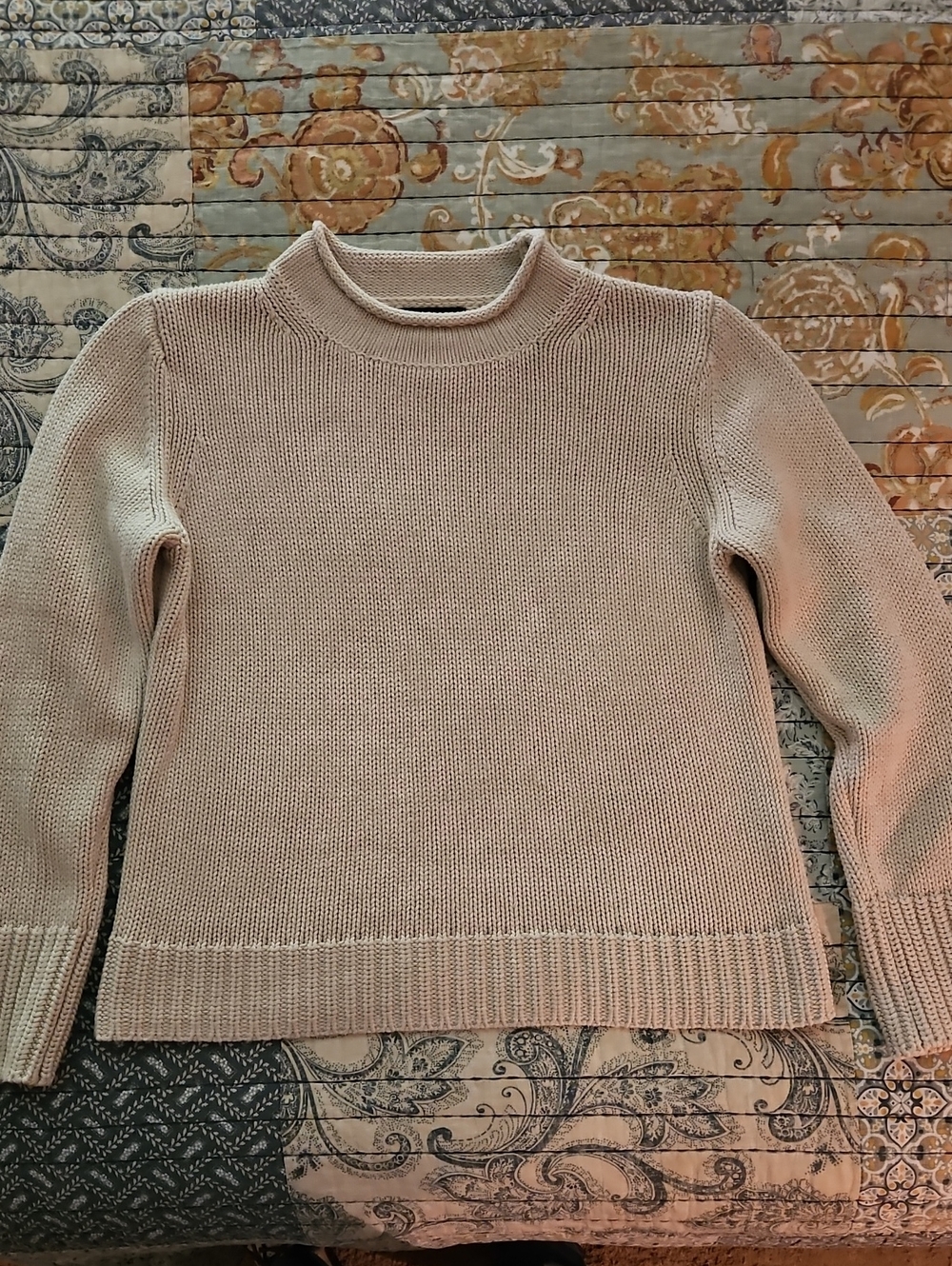 Quince Rollneck Cotten Sweater